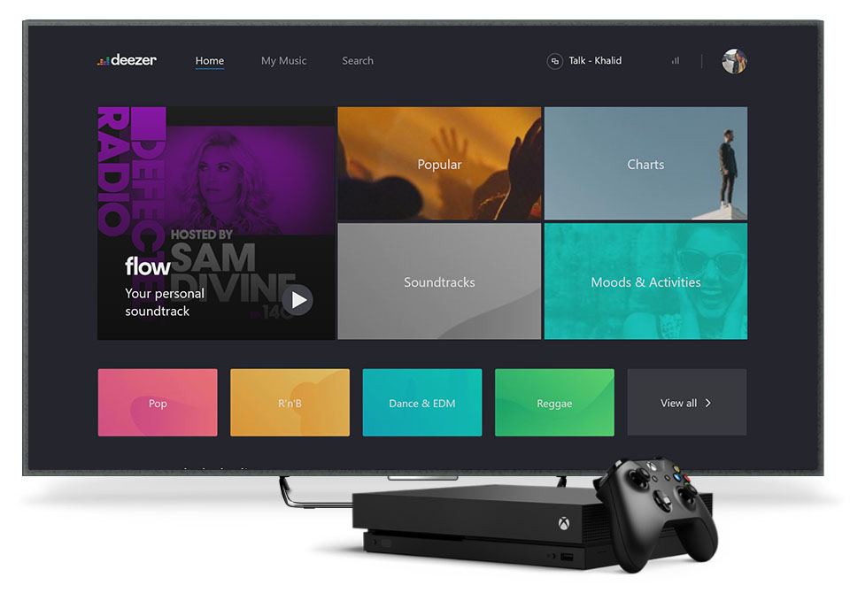 Deezer TV: Chromecast, Xbox One, Android TV, Samsung